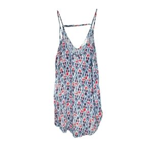 LUSH COLORFUL RED/WHITE/BLUE TOP LIKE NEW!!!